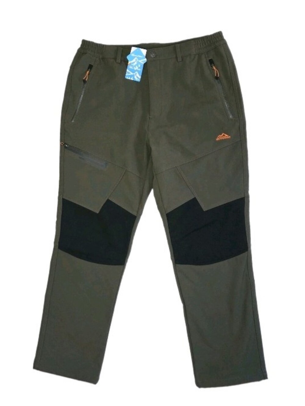 Magcomsen Fleece Lined Softshell Pants Size 3XL Grade A Outdoor Army Green